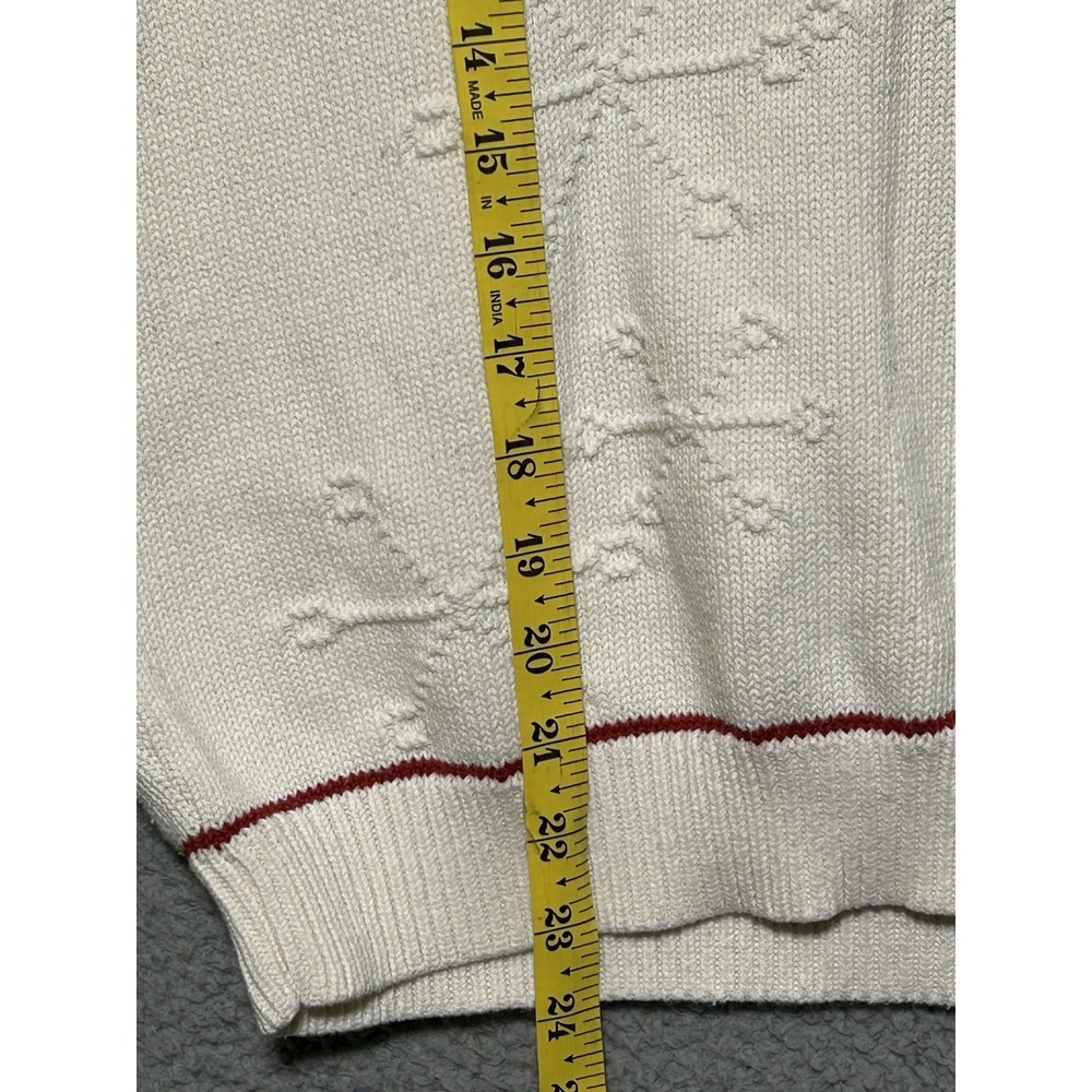 Vintage Cabela White Crew Neck Sweater Festive Snowman Sz XL Christmas Ugly G113 - Picture 6 of 10